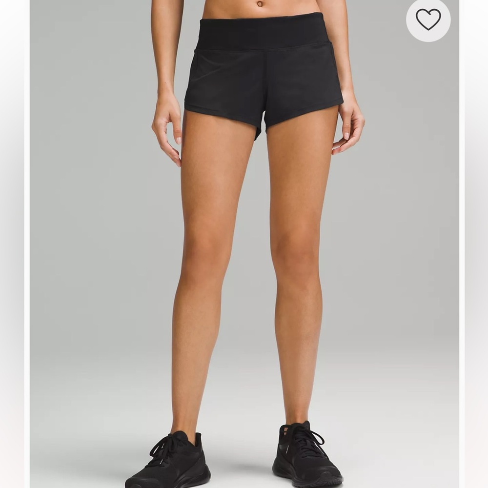 Lululemon Speed Up Low-Rise Short 2.5" Black - Picture 4 of 5